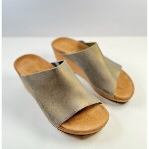 Birkenstock Papillio Namica Womens Sandals Brown Suede Slide Wedge Heels 40 US 9